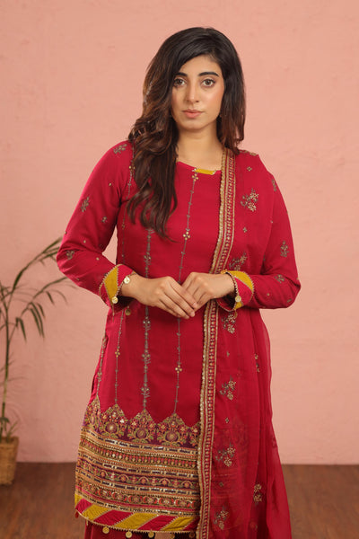 Design 7 - AlKaram Stitched Heavy Formals 24'