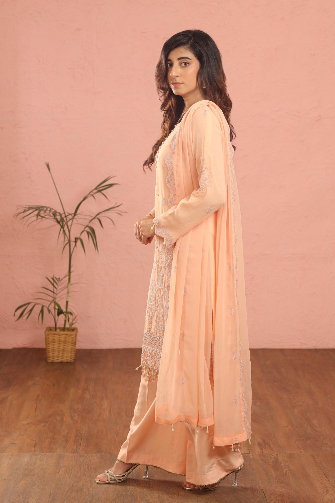 Design 8 - AlKaram Stitched Heavy Formals 24'