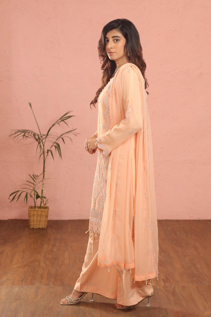 Design 8 - AlKaram Stitched Heavy Formals 24'