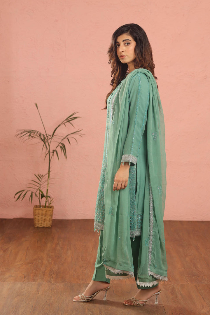 Design 9 - AlKaram Stitched Heavy Formals 24'