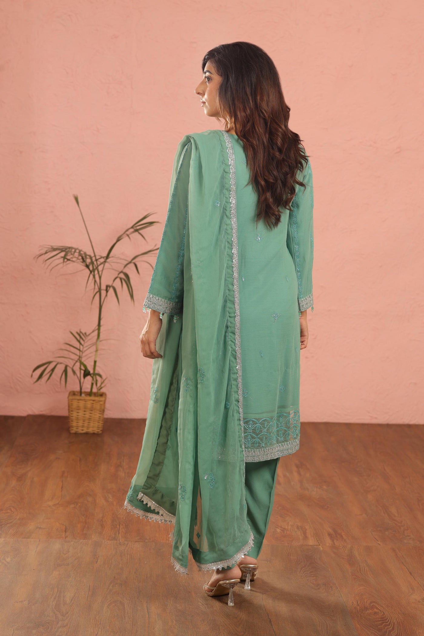 Design 9 - AlKaram Stitched Heavy Formals 24'