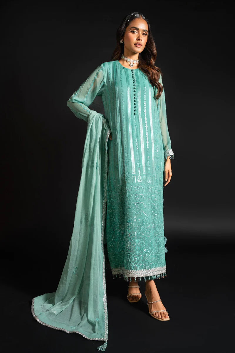 Design 9 - AlKaram Stitched Heavy Formals 24'