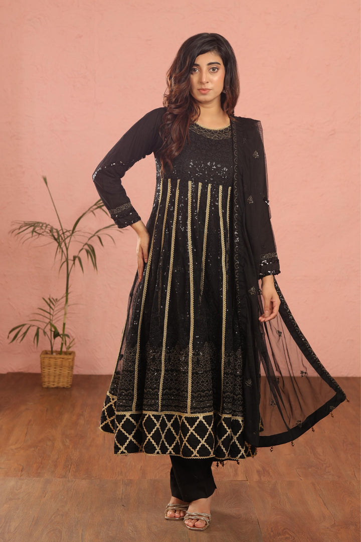 Design 10 - AlKaram Stitched Heavy Formals 24'