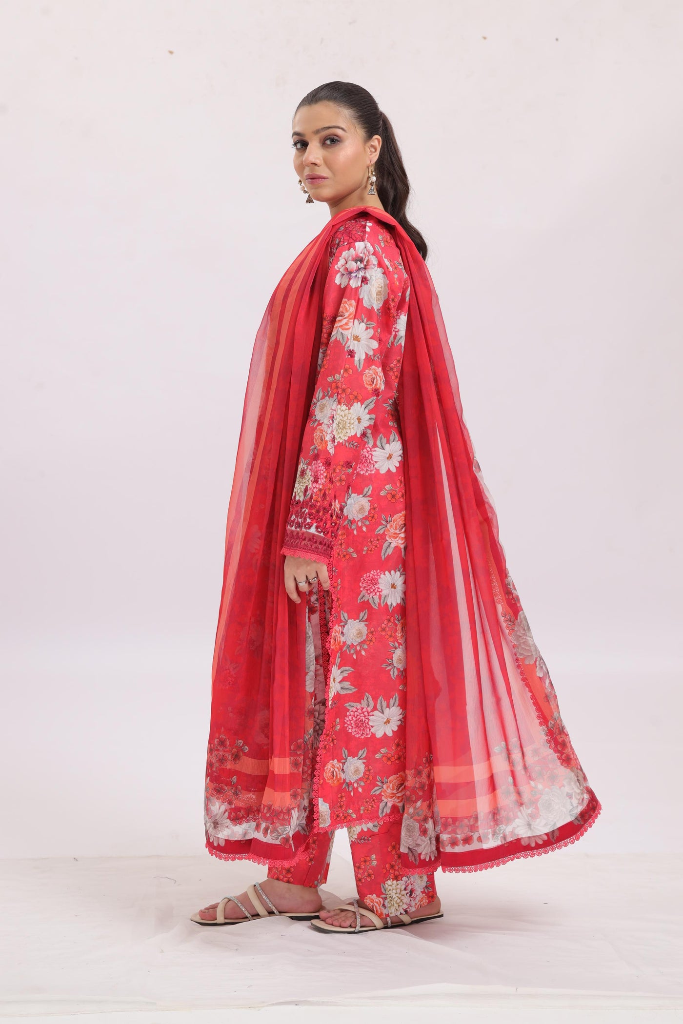 Honeyrose - Ayzel Printed Embroidered Stitched