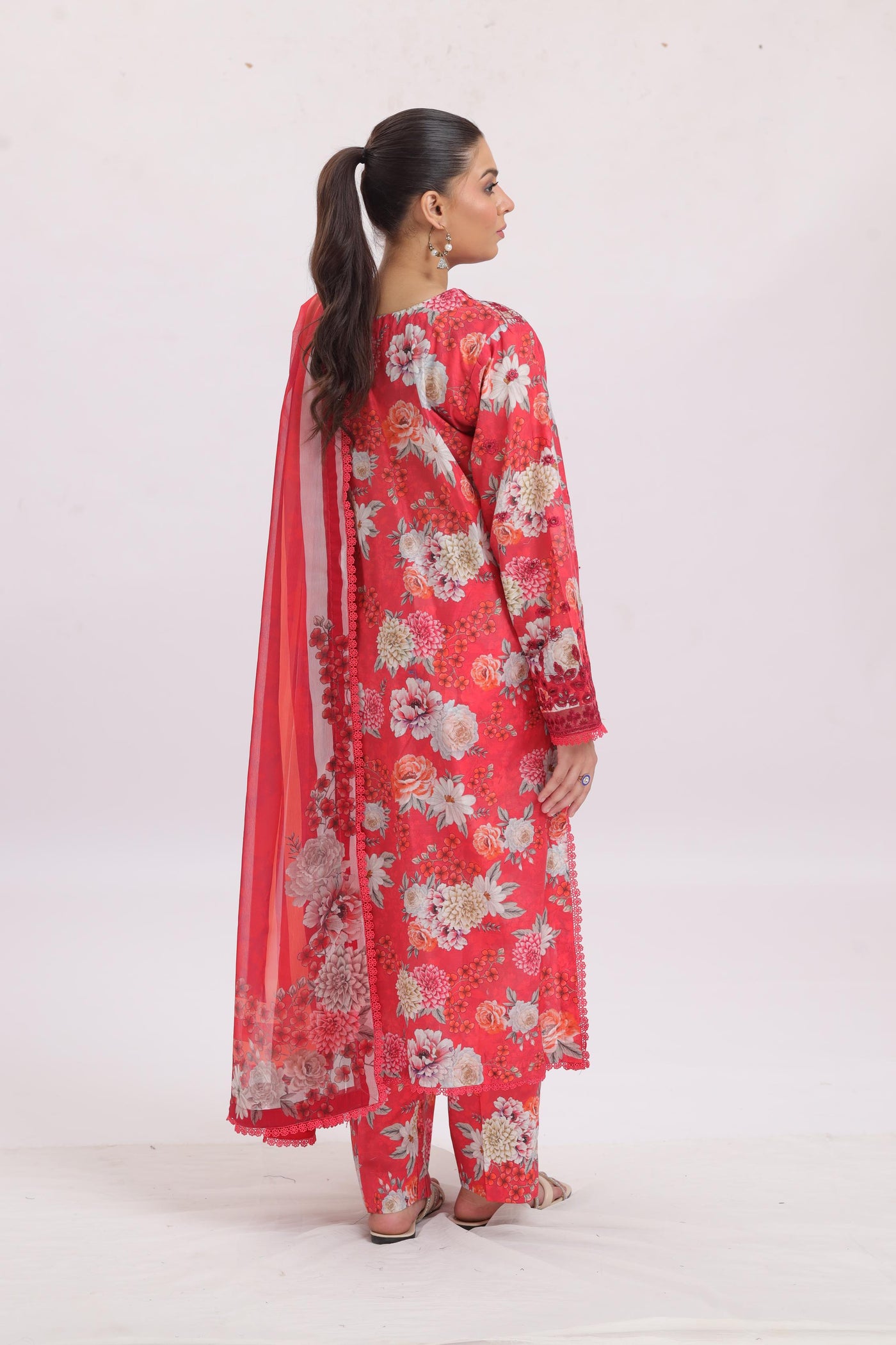 Honeyrose - Ayzel Printed Embroidered Stitched