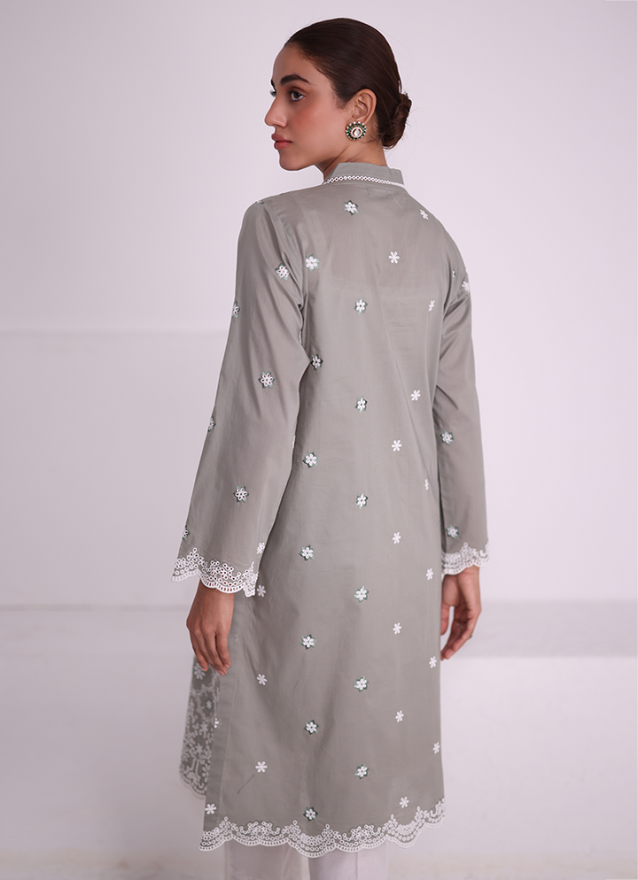 Pure Cotton Green Kurti - Image
