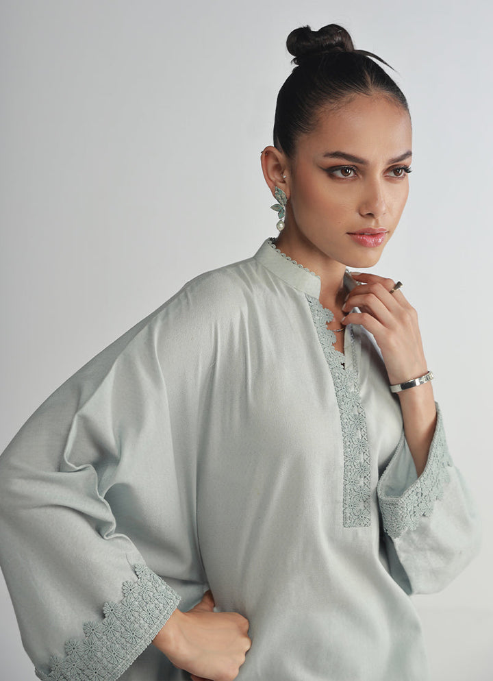Jacquard Blue Stitched Suit - Image