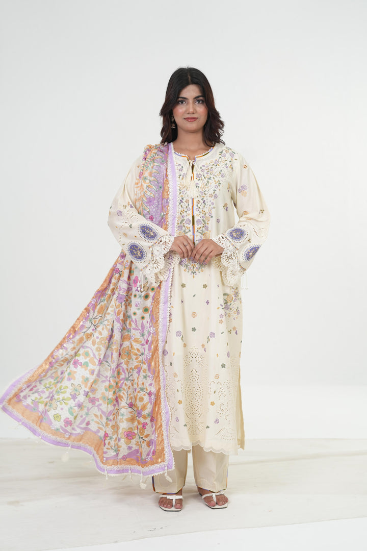 Design 1 - Jazmin Iris Luxury Stitched