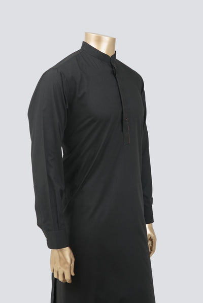 Plain Black Kameez Shalwar - Raf Raf