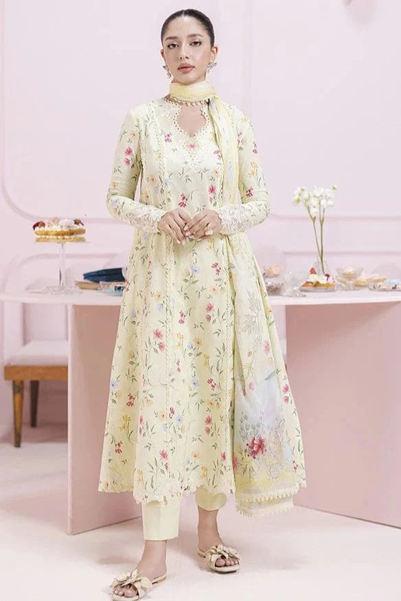 Laurel - Qalamkar Q-Print Embroidered Stitched