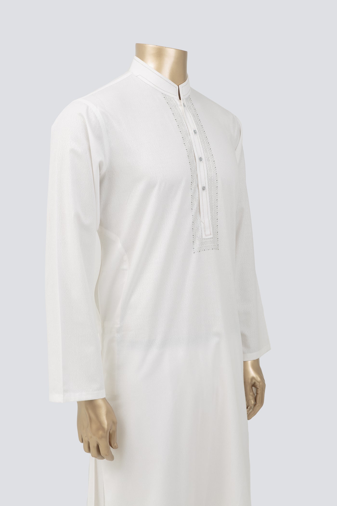 Plain Off White Kameez Shalwar - Raf Raf