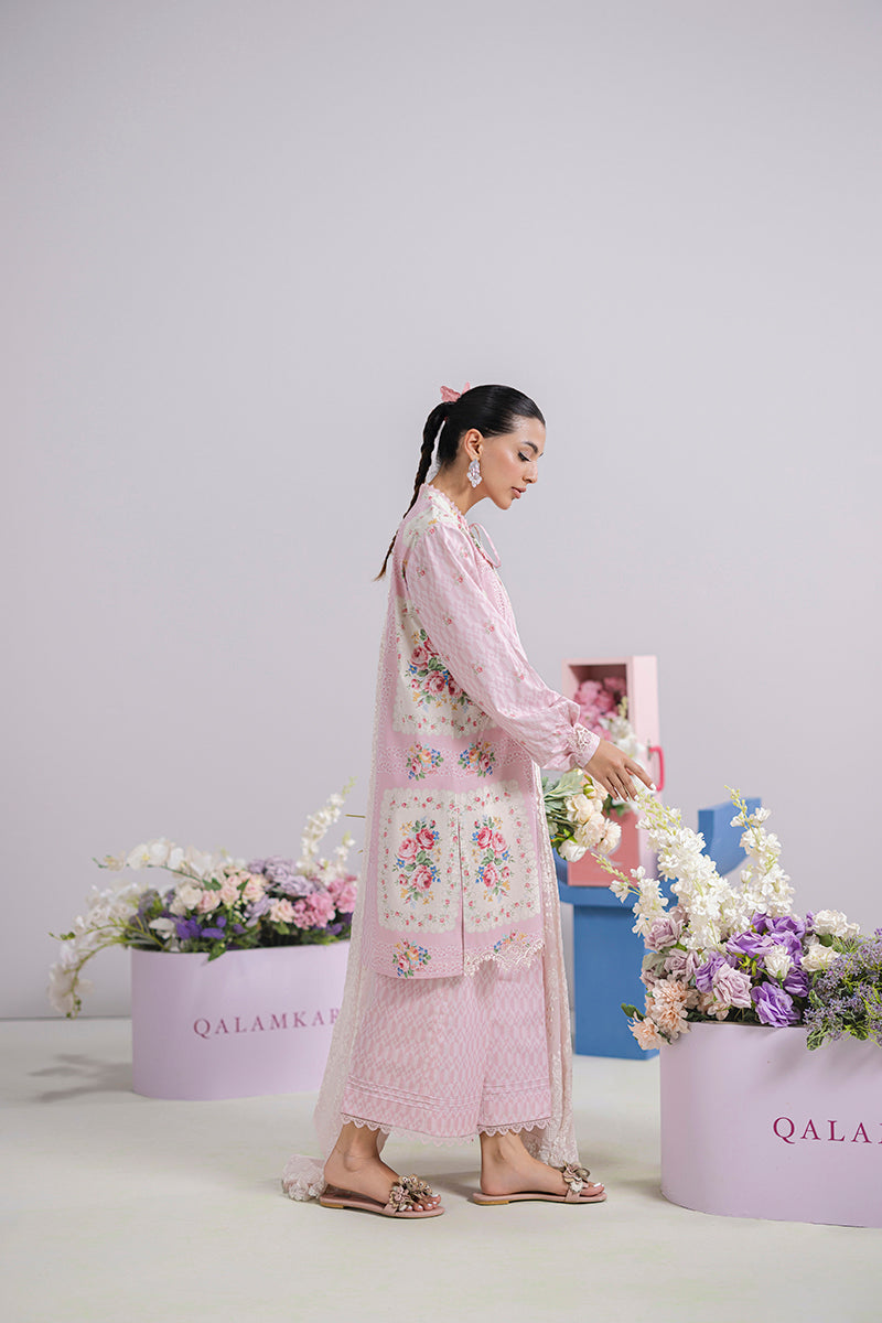 Kira - Qalamkar Q-Print Embroidered Stitched
