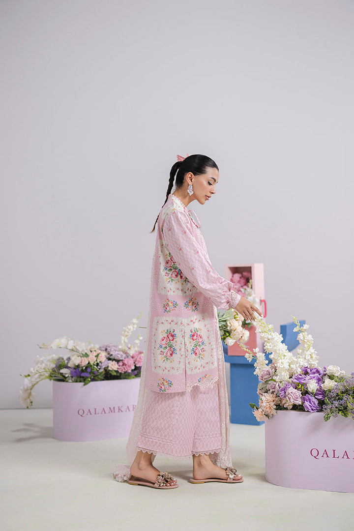 Kira - Qalamkar Q-Print Embroidered Stitched