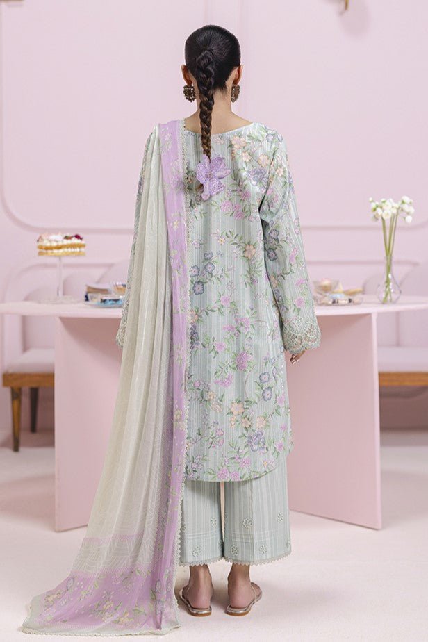 Greta - Qalamkar Q-Print Embroidered Stitched