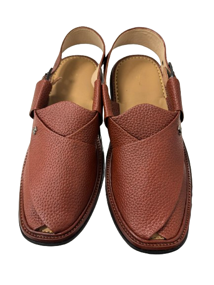 Maroon Peshawari Chappal - J. Junaid Jamshed