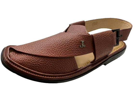 Maroon Peshawari Chappal - J. Junaid Jamshed