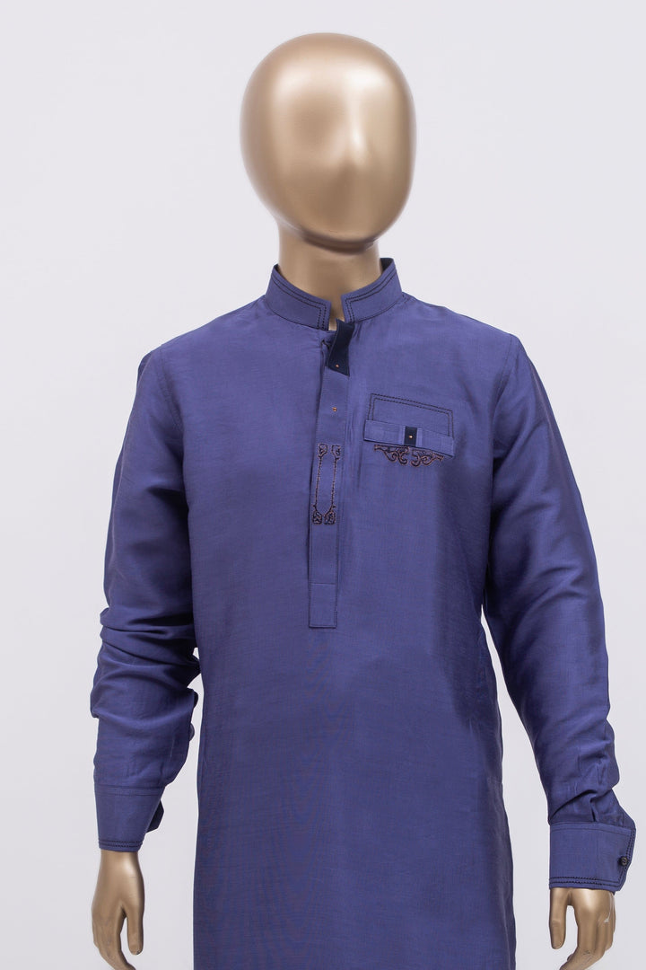 Plain Midnight Blue Shalwar Kameez - Raf Raf