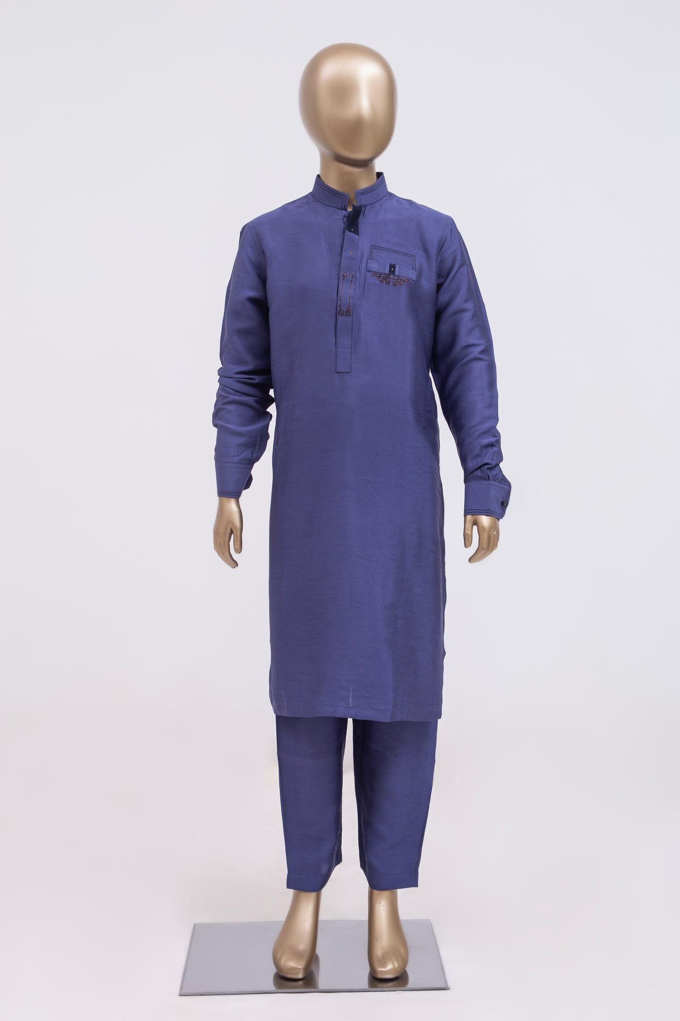 Plain Midnight Blue Shalwar Kameez - Raf Raf