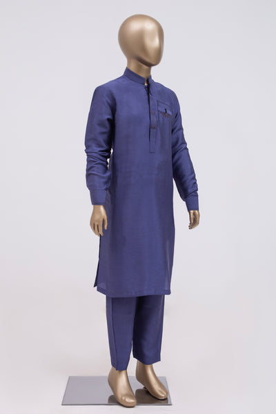 Plain Midnight Blue Shalwar Kameez - Raf Raf