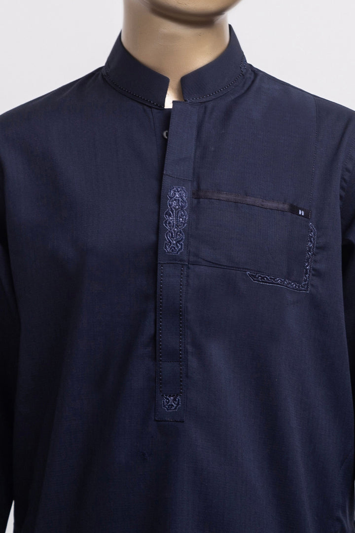 Plain Navy Blue Shalwar Kameez - Raf Raf