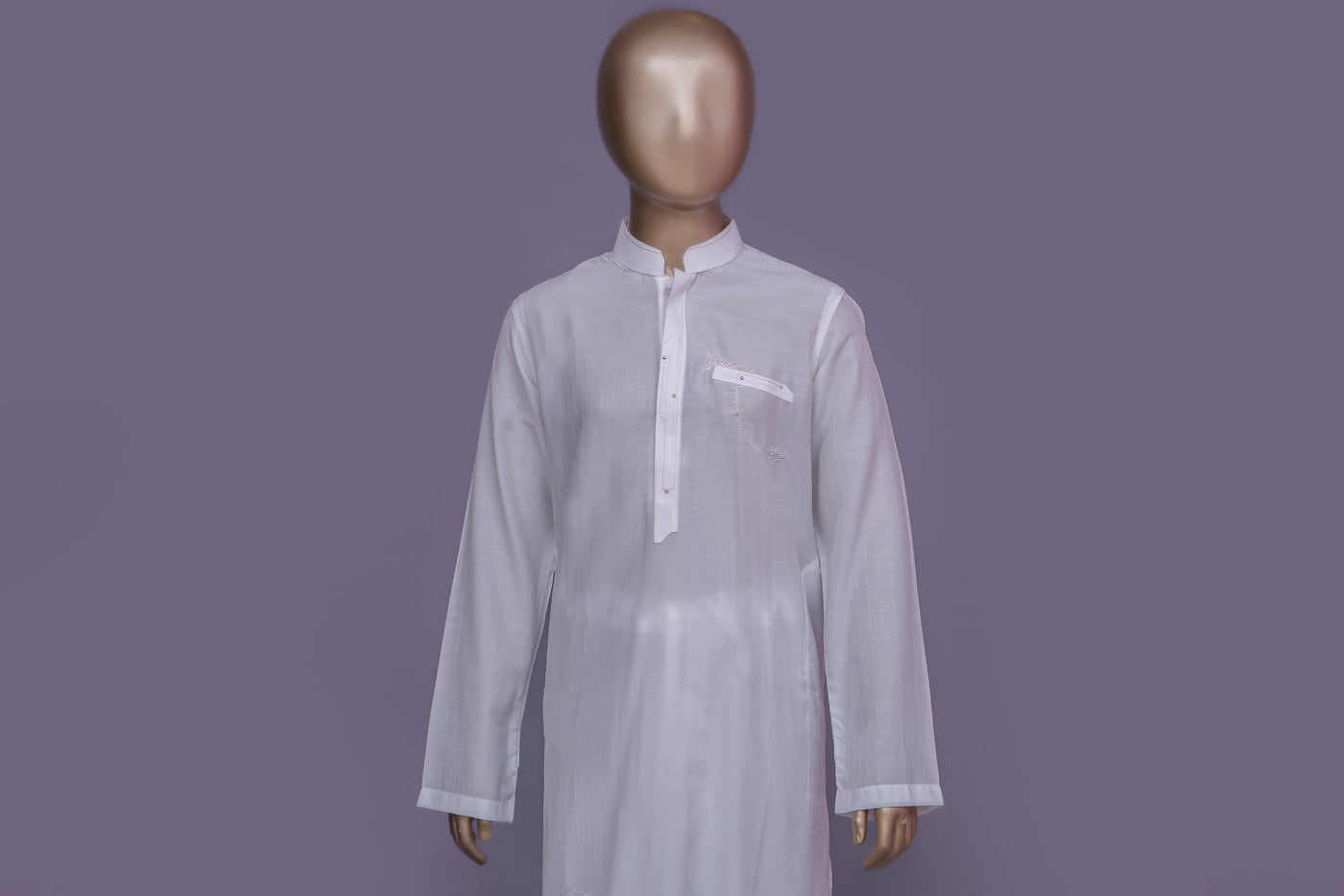 Plain Milky White Shalwar Kameez - Raf Raf