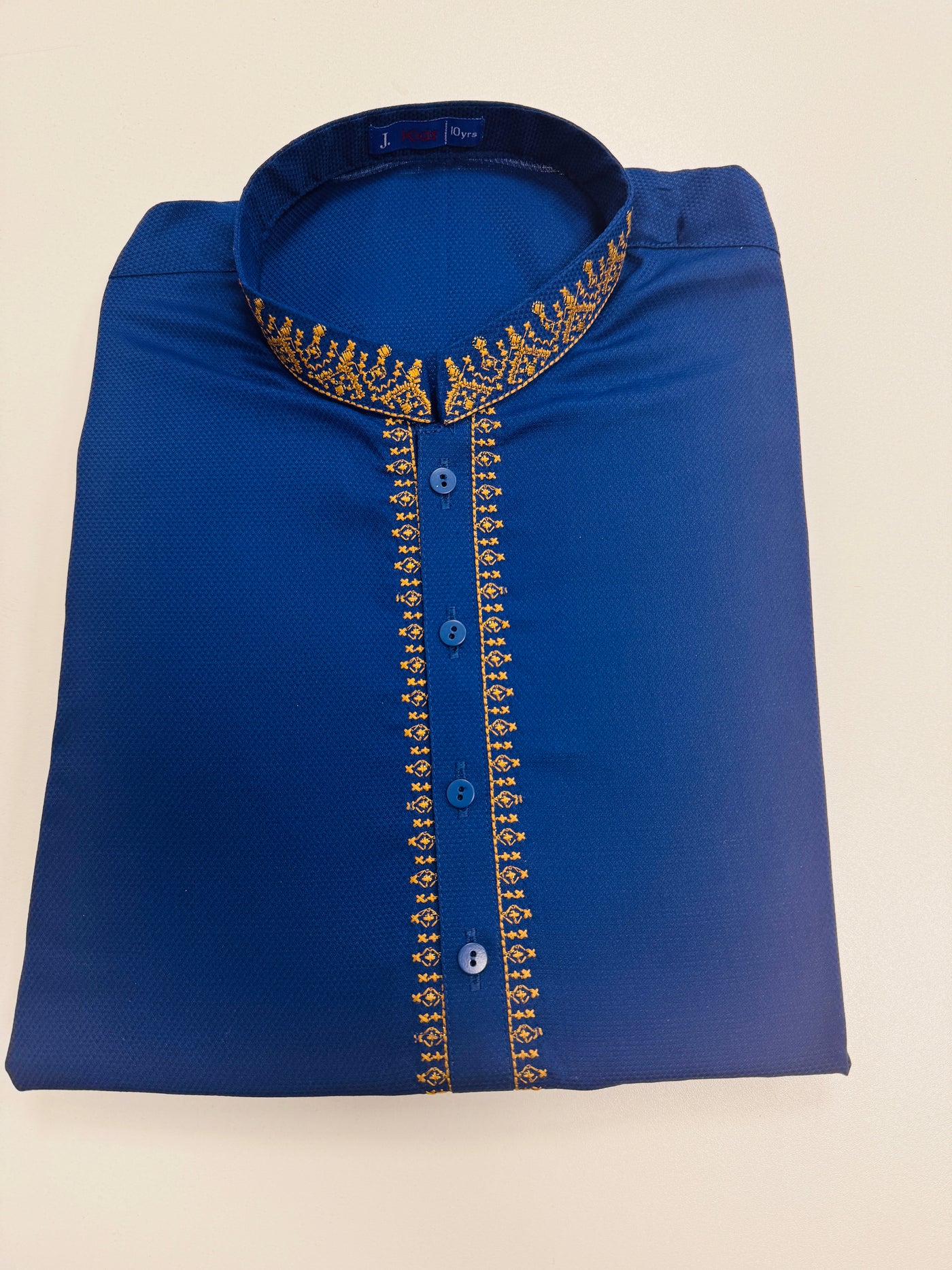 Blended Blue Kurta Trouser - J. Junaid Jamshed