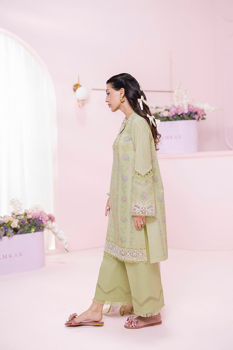 Xena - Qalamkar Q-Print Embroidered Stitched