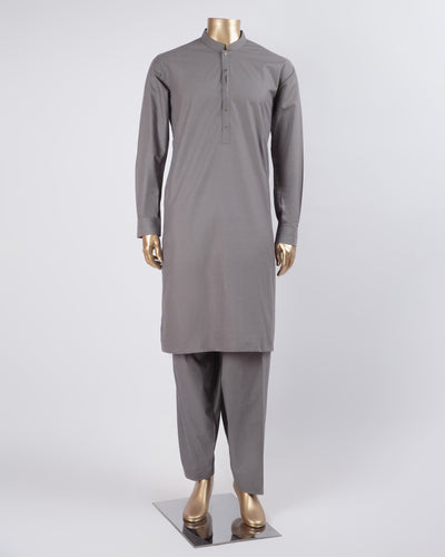 Plain Grey Shalwar Kameez - Raf Raf