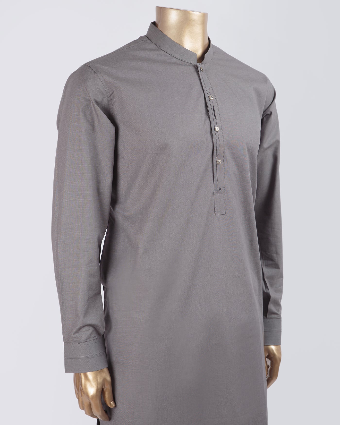 Plain Grey Shalwar Kameez - Raf Raf