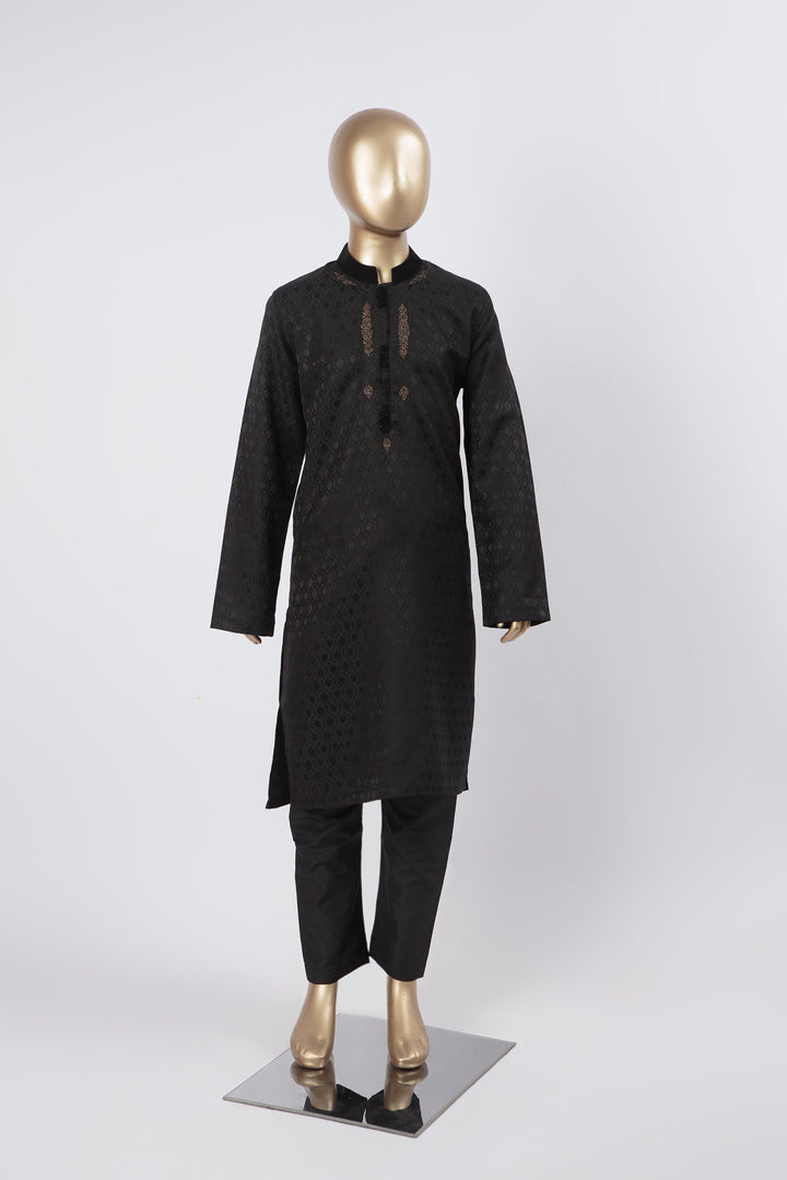 Plain Black Shalwar Kameez - Raf Raf