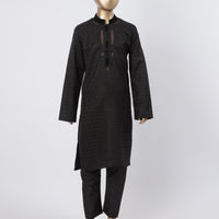 Plain Black Shalwar Kameez - Raf Raf