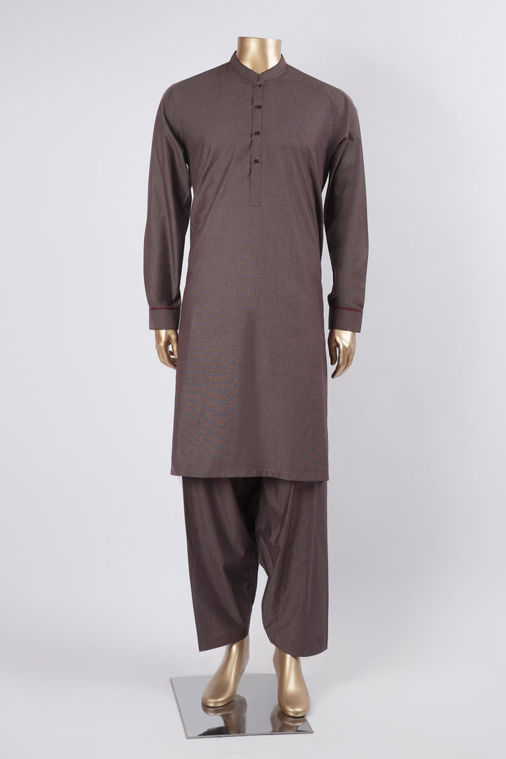 Plain Grey Kameez Shalwar - Raf Raf