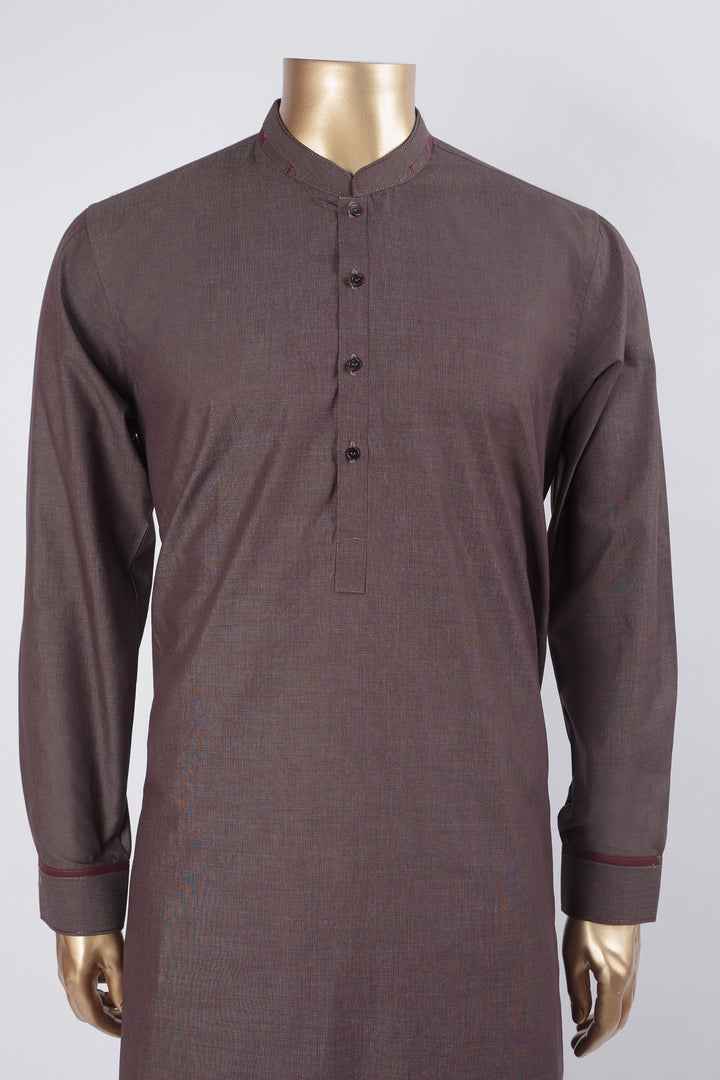 Plain Grey Kameez Shalwar - Raf Raf
