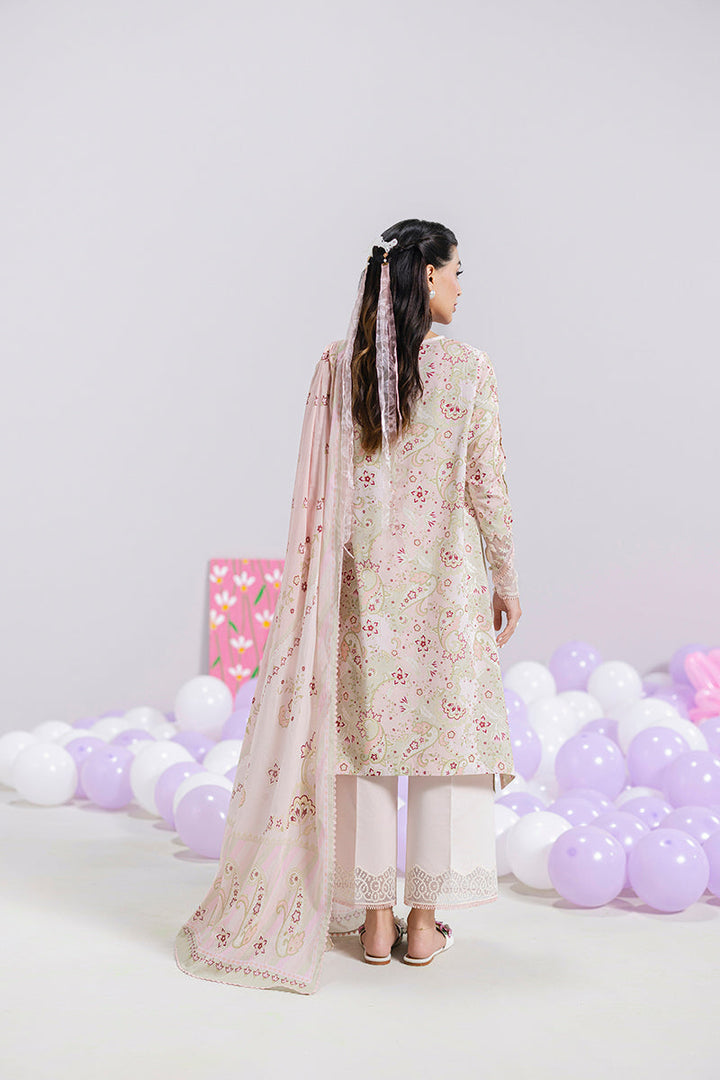 Mira - Qalamkar Q-Print Embroidered Stitched