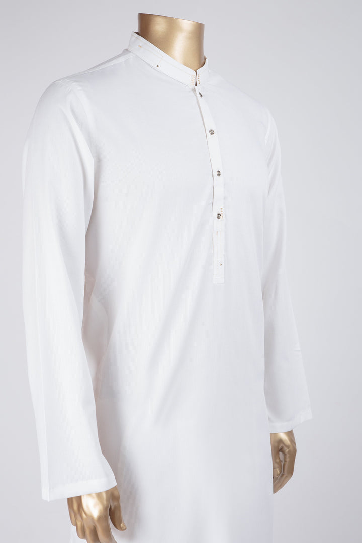 Plain Cream Shalwar Kameez - Raf Raf