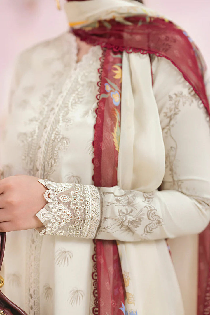 Talia - Qalamkar Q-Print Embroidered Stitched