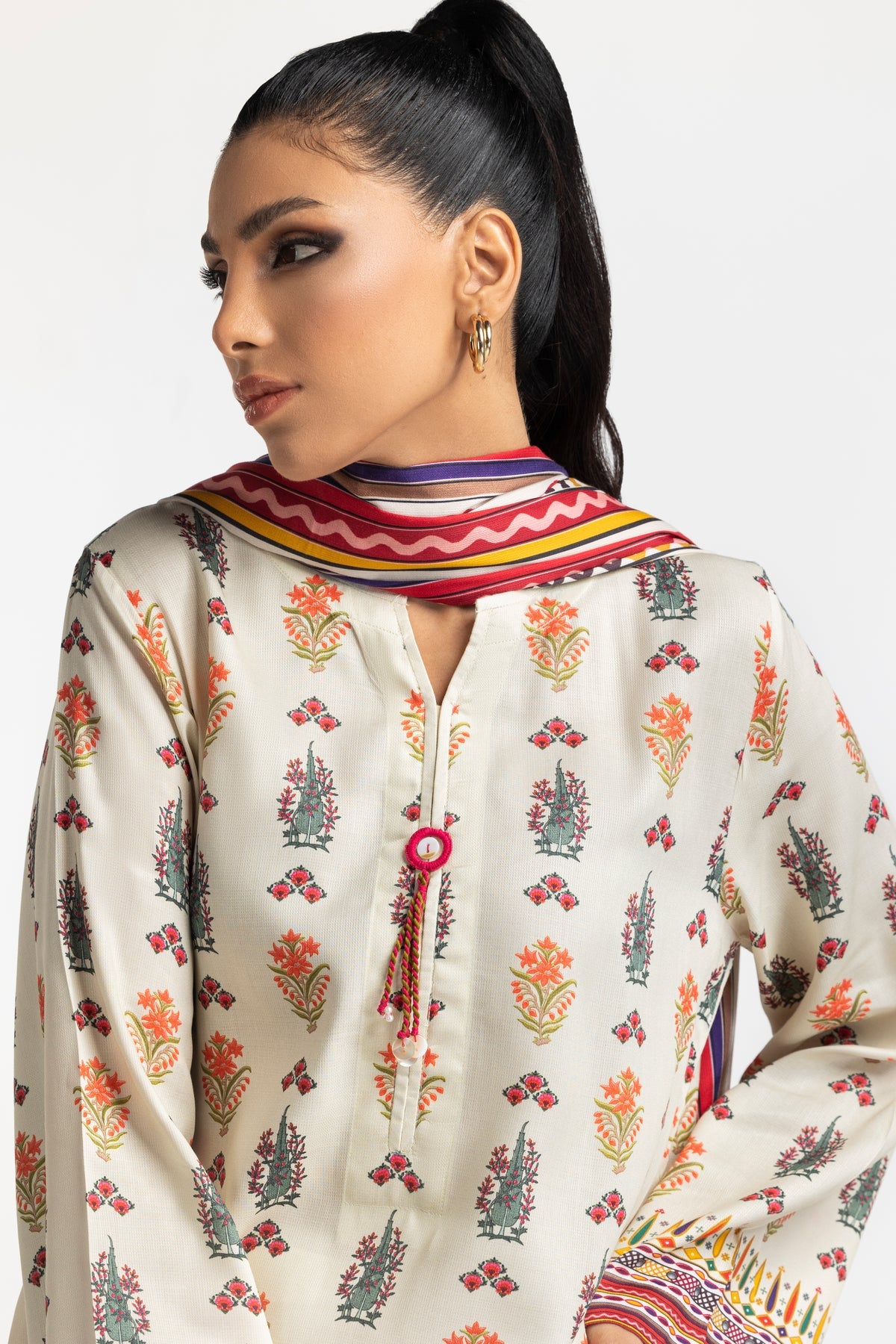 Cotail Off White Stitched Suit - Gul Ahmed