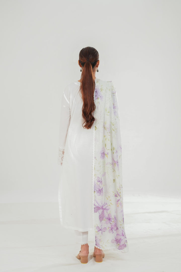 Ivory Atelier - Cross Stitch Embroidered Lawn Stitched