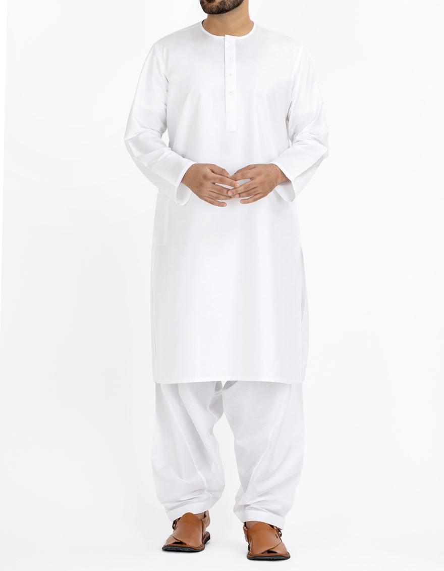 Blended Off White Inner Suit- J. Junaid Jamshed