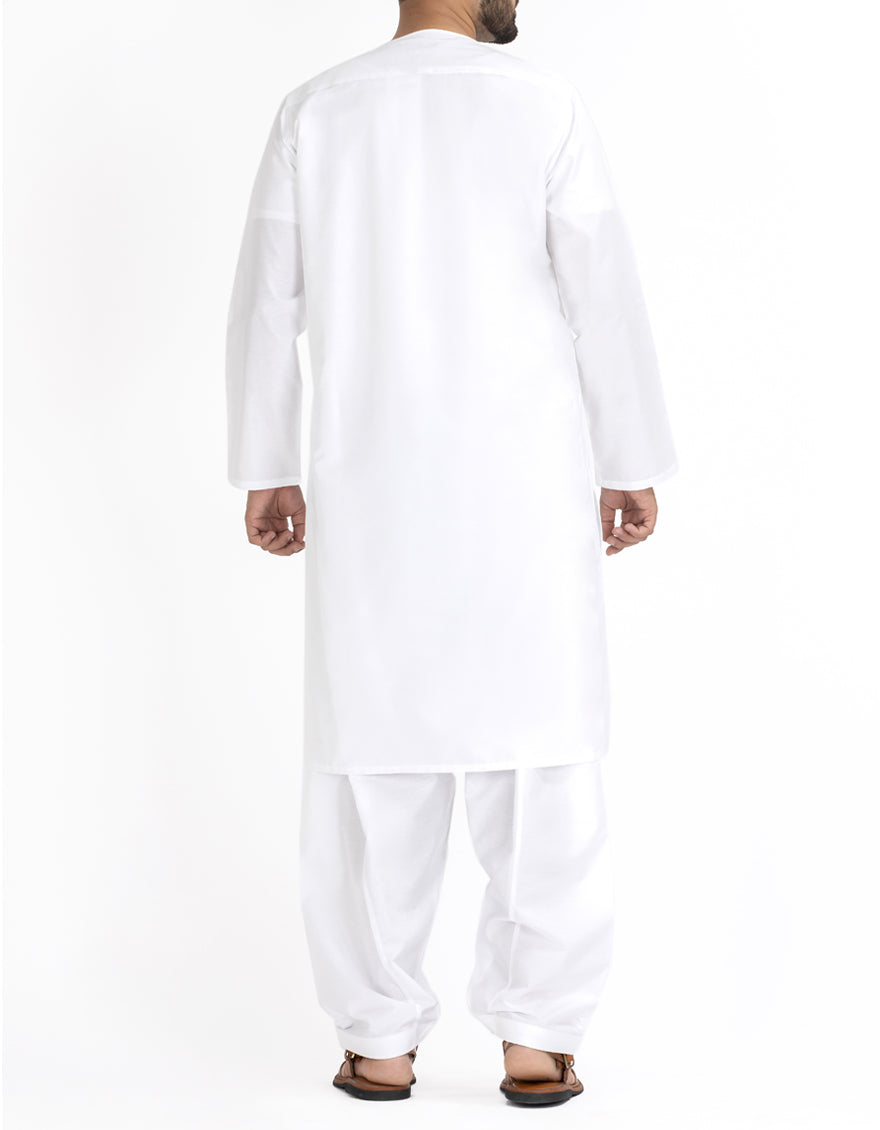 Blended Off White Inner Suit- J. Junaid Jamshed