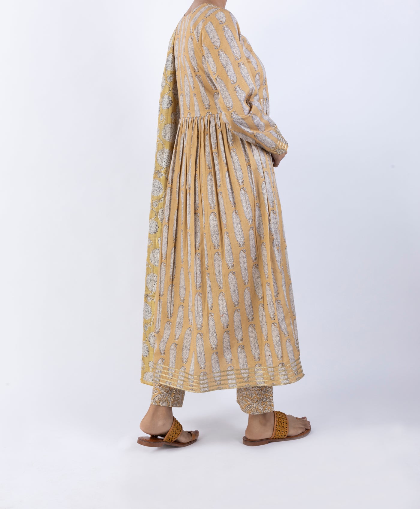 Lawn Yellow 3 Piece Stitched Suit - Almirah