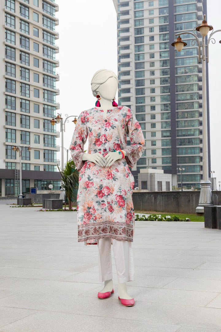 Cambric Multi Kurti - J. Junaid Jamshed