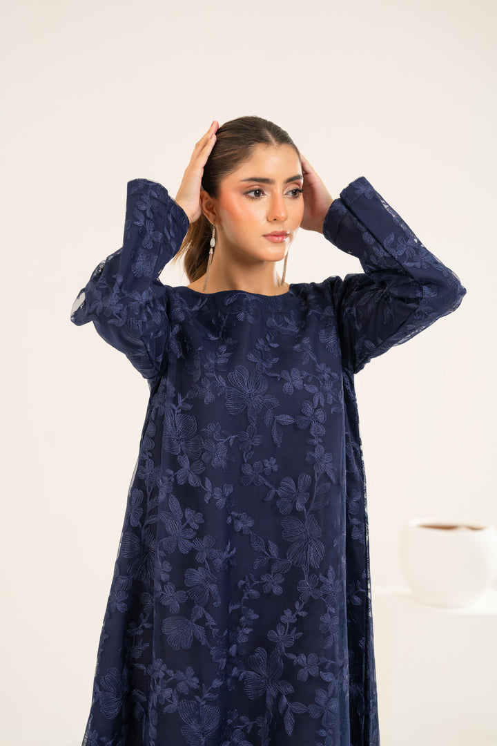 Amara Navy Midi Dress