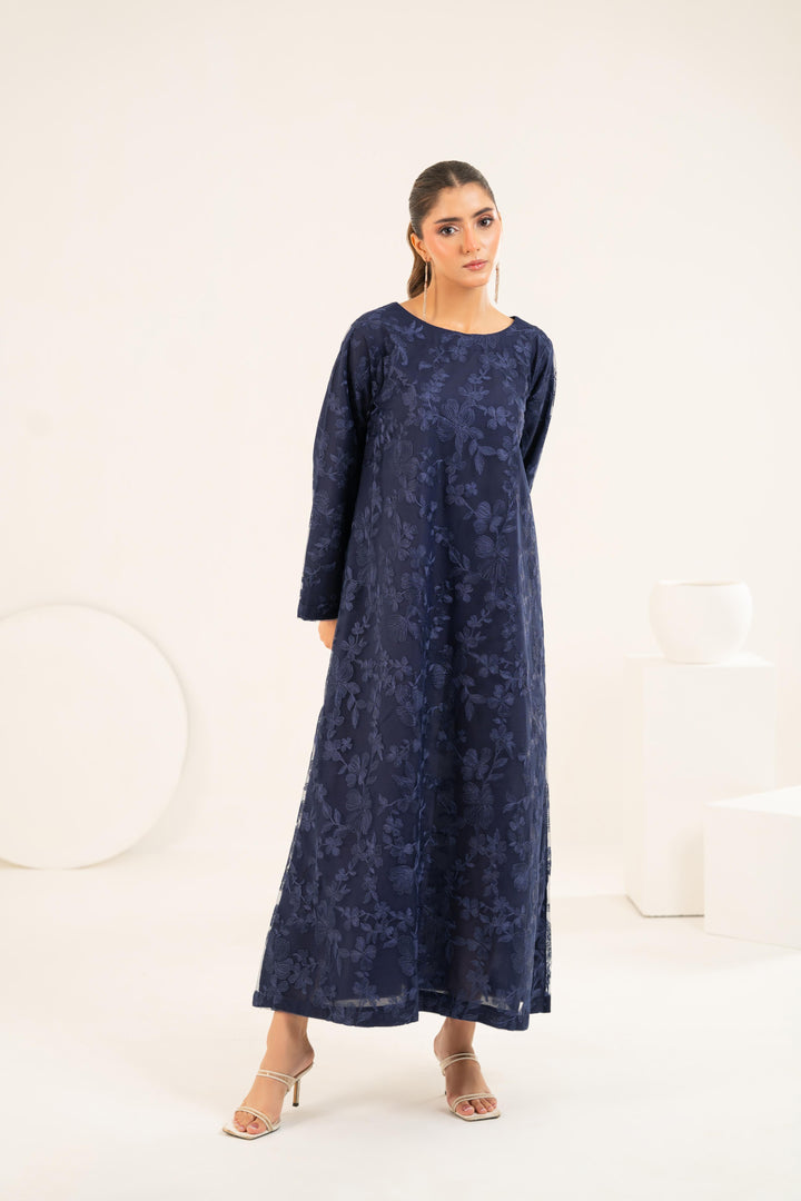 Amara Navy Midi Dress