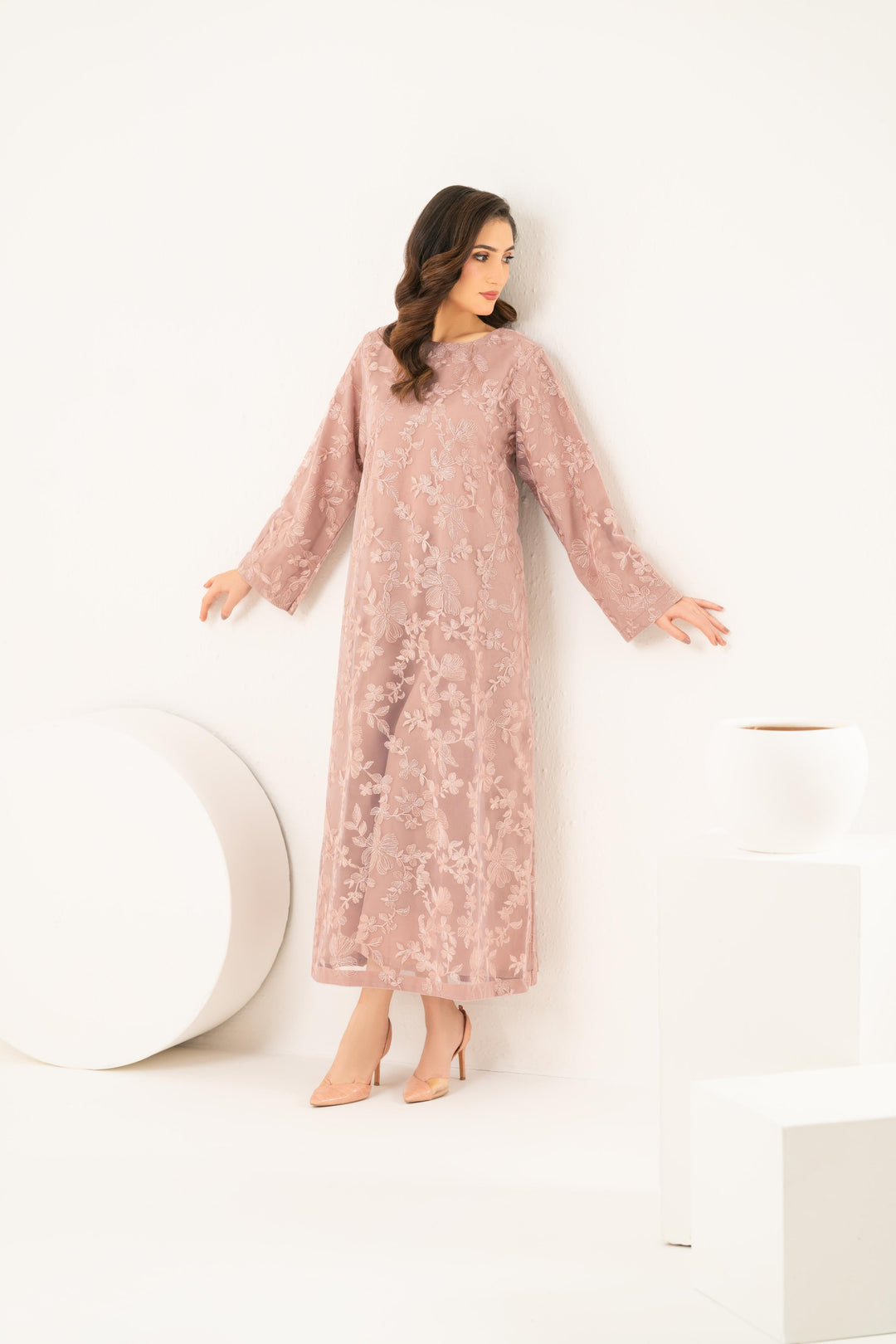 Amara Blush Midi Dress