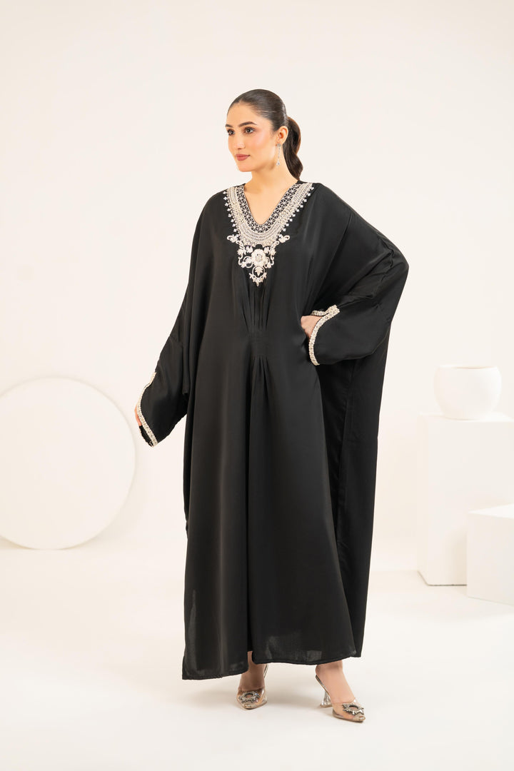 Satin Embellished Kaftan