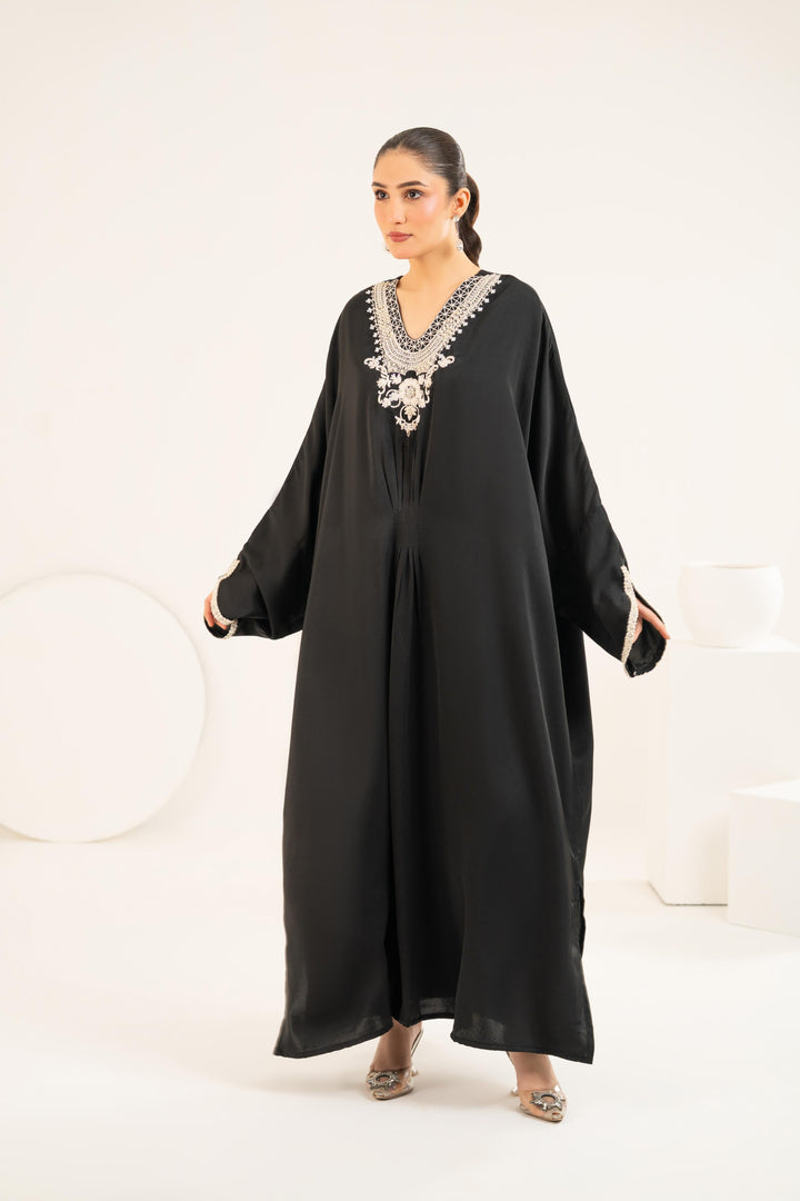 Satin Embellished Kaftan