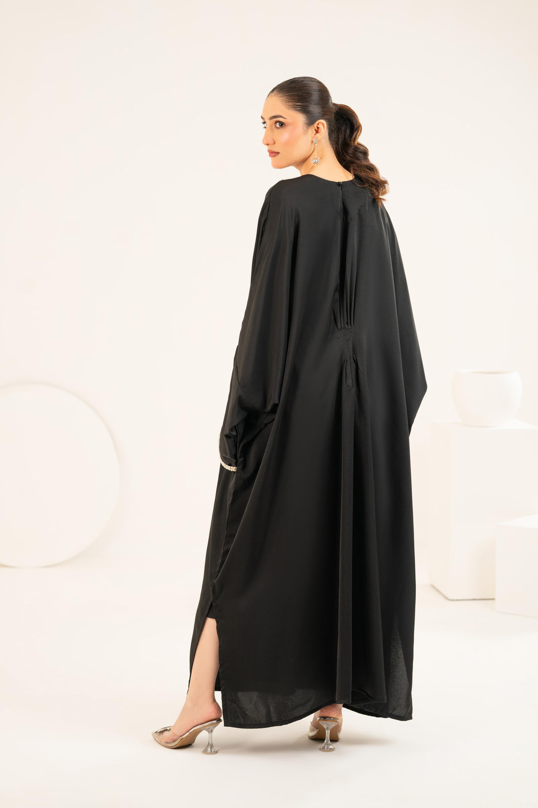 Satin Embellished Kaftan