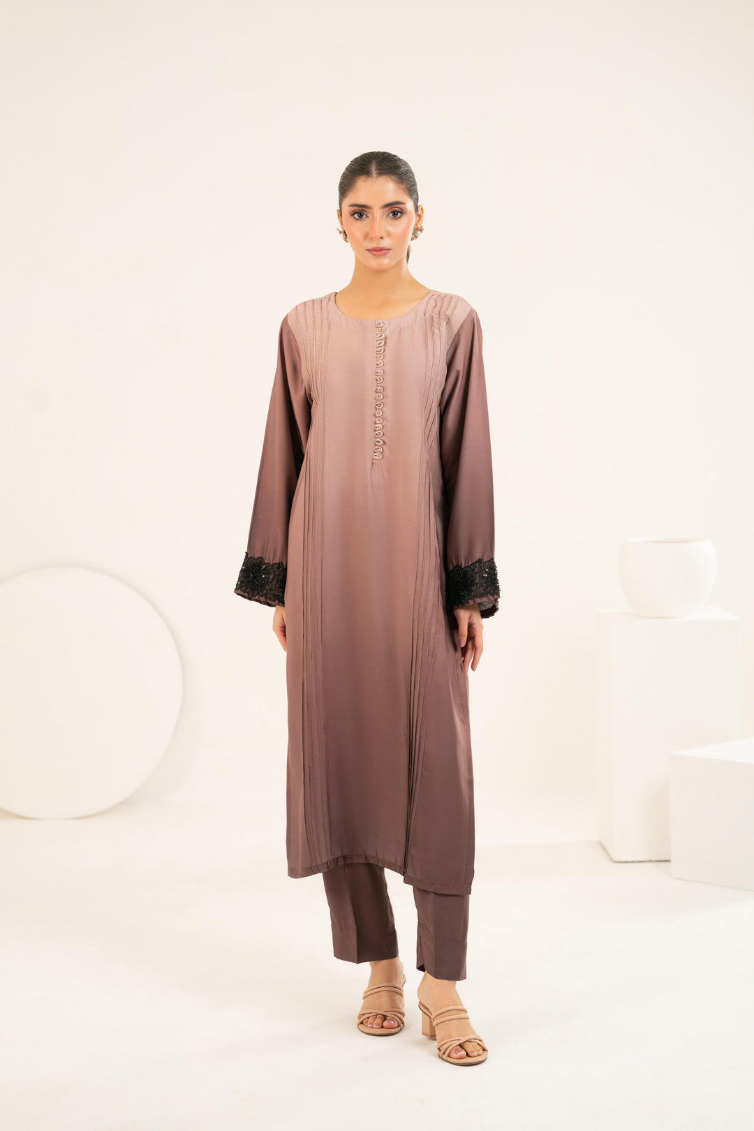 Dual-Tone Silk Co-ord