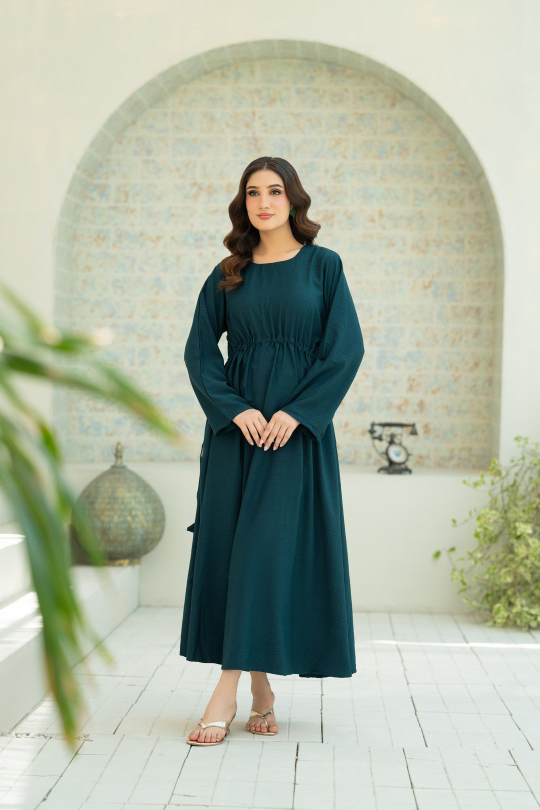 Emerald Flow Dress